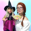 Bruxa com Tarot de Fadas - Grande - Espaço Místico Artesanato